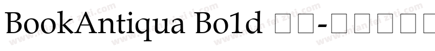 BookAntiqua Bo1d 字体字体转换